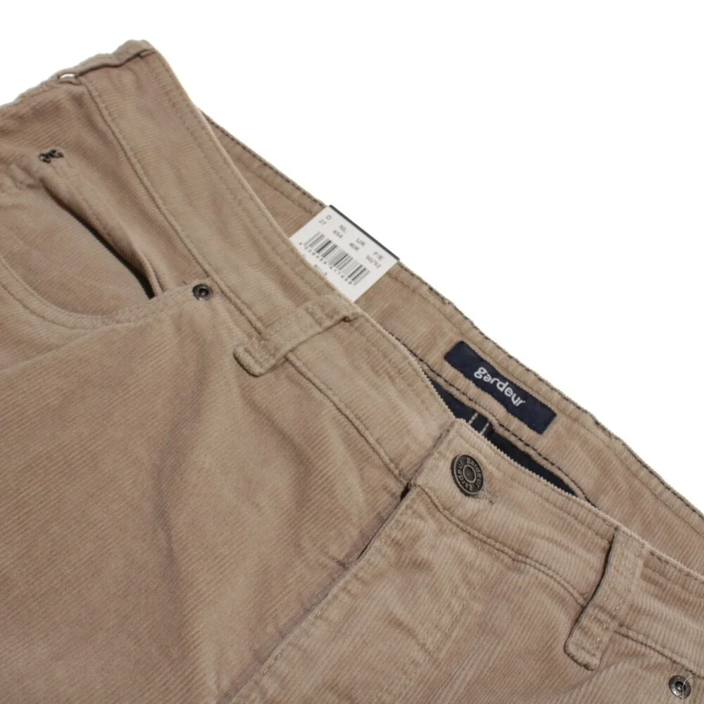 Gardeur NWT 5 Pocket Jean Cut Corduroy Pants Size 40 US Bill-3 in Beige Cotton